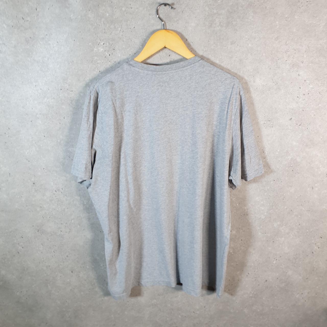 Vintage Adidas T Shirt Shirt Men’s XL Grey Three Stripes Logo Athletic C9920