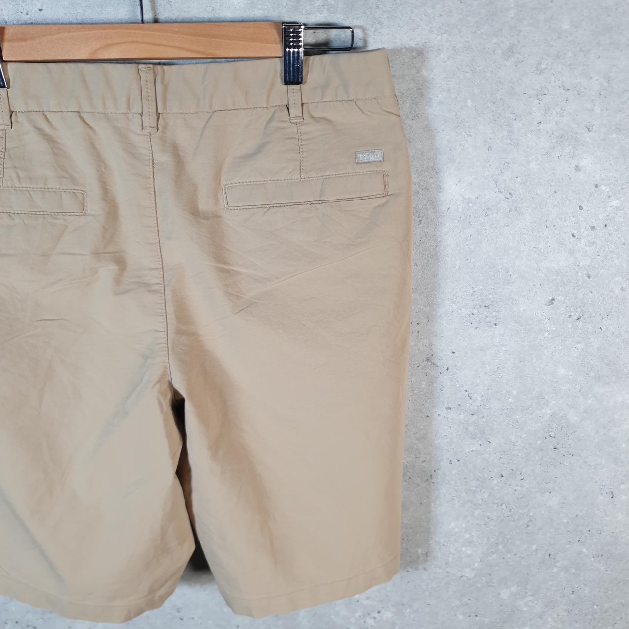 Vintage Izod Golf Chino Shorts Jorts Cargo Men’s W34 Brown Baggy Cotton