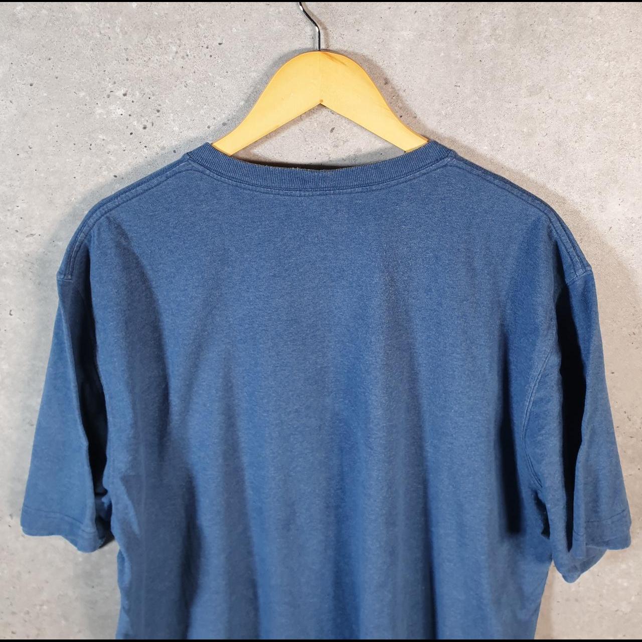 Vintage Carhartt Pocket T Shirt Men’s Large Blue Workwear Chore Utility Original Fit C9313