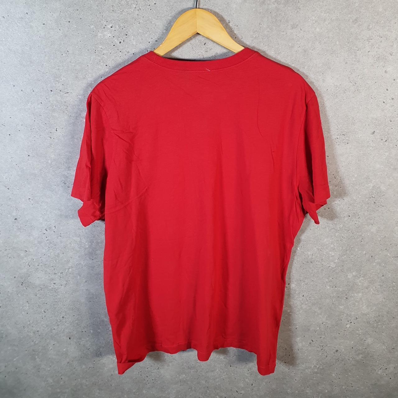Vintage Nike Club Embroidered T Shirt Men’s XL Red Swoosh Y2K Pullover Logo