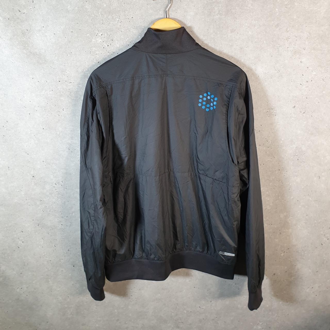 Vintage Puma Windbreaker Track Jacket Mens Medium Grey USA Embroidered Full Zip