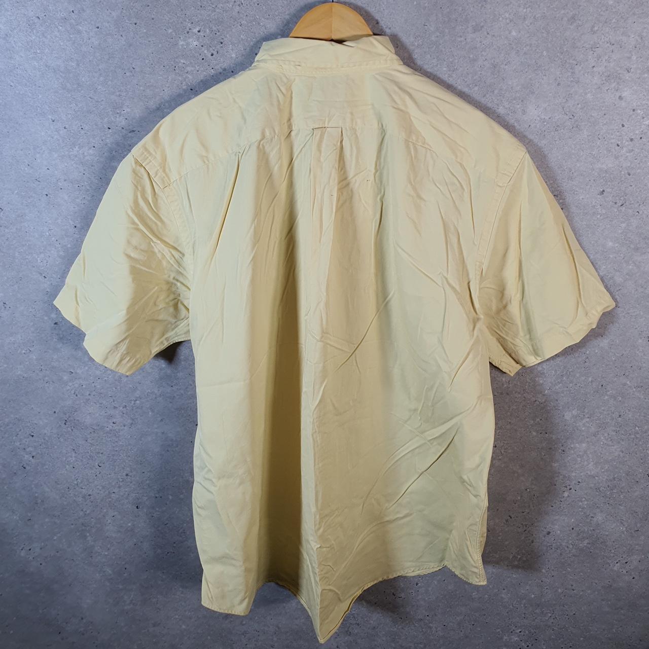 Vintage Ralph Lauren Button Down Shirt Men’s XL Big Yellow Short Sleeve Cotton Pony