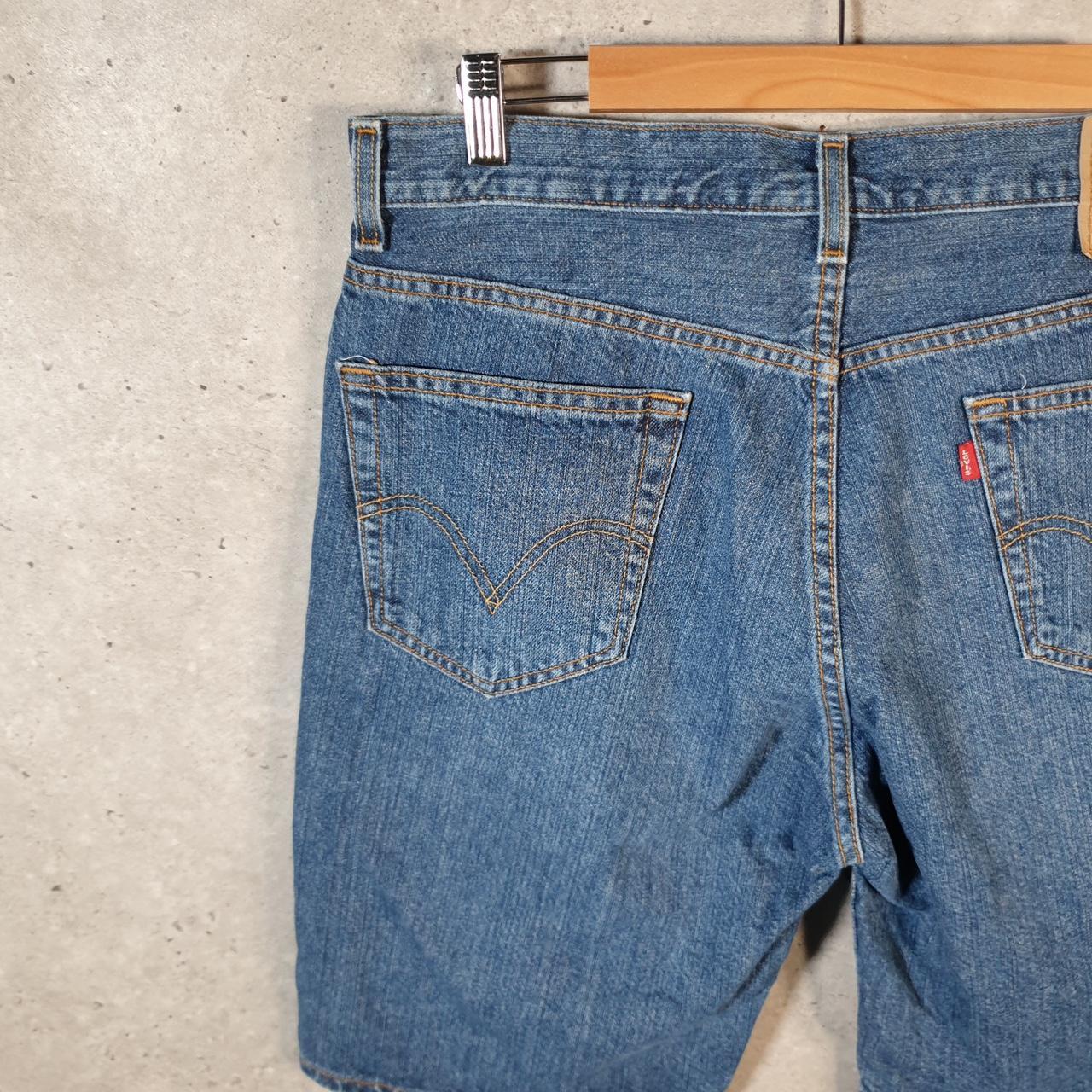 Vintage Levi’s 505 Baggy Shorts Jorts Cargo Men’s W34 Blue Relaxed Denim