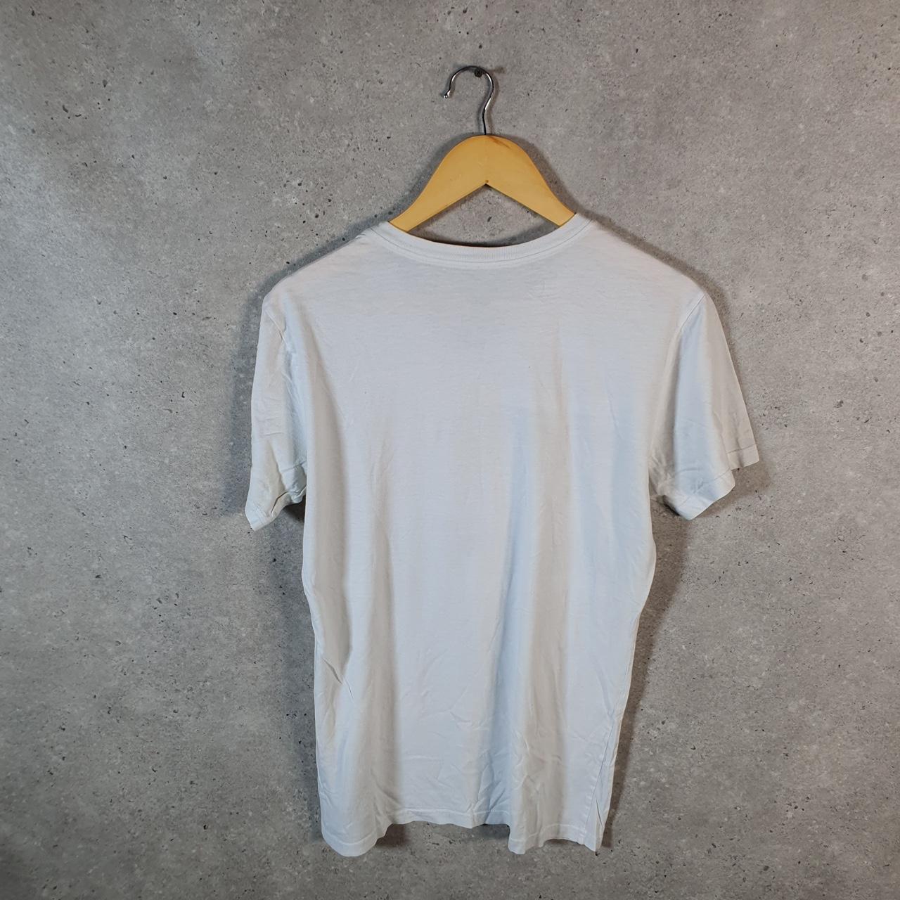 Vintage Ralph Lauren Polo T Shirt Men’s Medium White Slim Fit Embroidered Pony