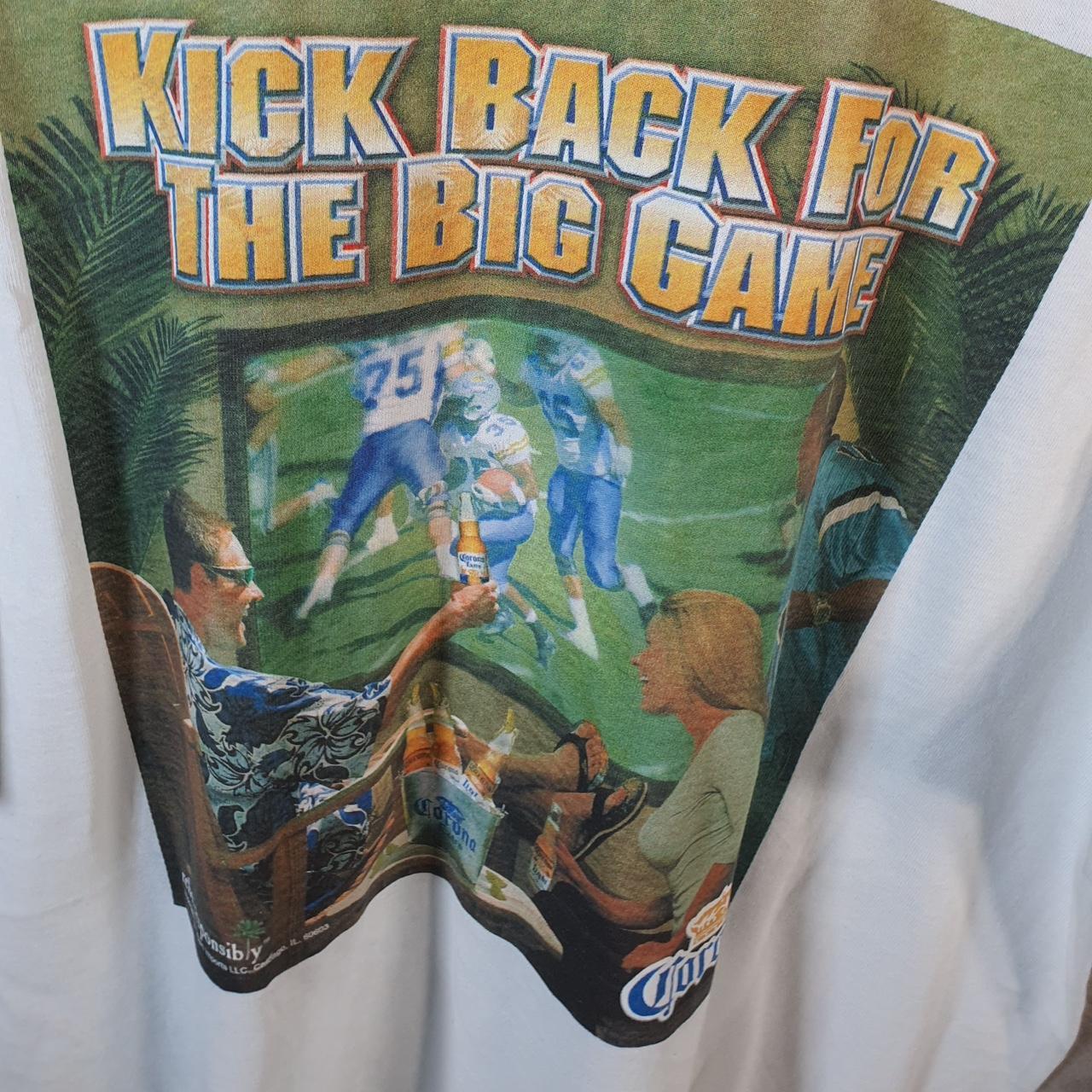 Vintage Anvil Kick Back Graphic USA 90s USA Single Stitch T Shirt Men’s XL White