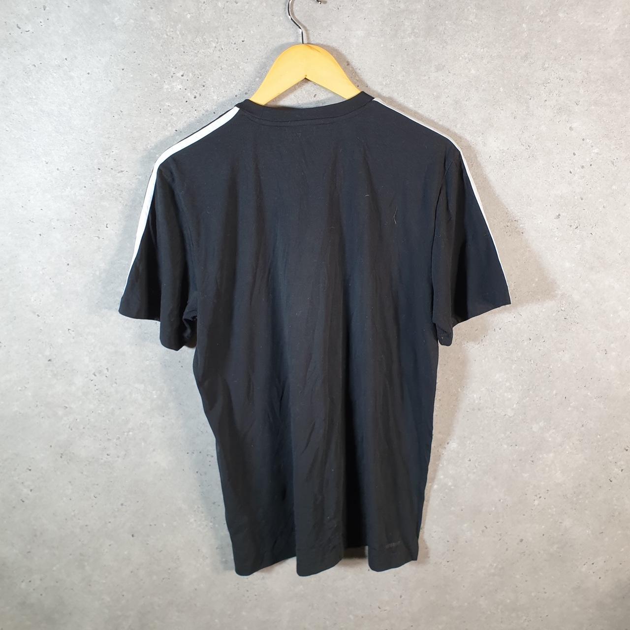 Vintage Adidas AeroReady T Shirt Men’s Large Black Three Stripes Logo Athletic