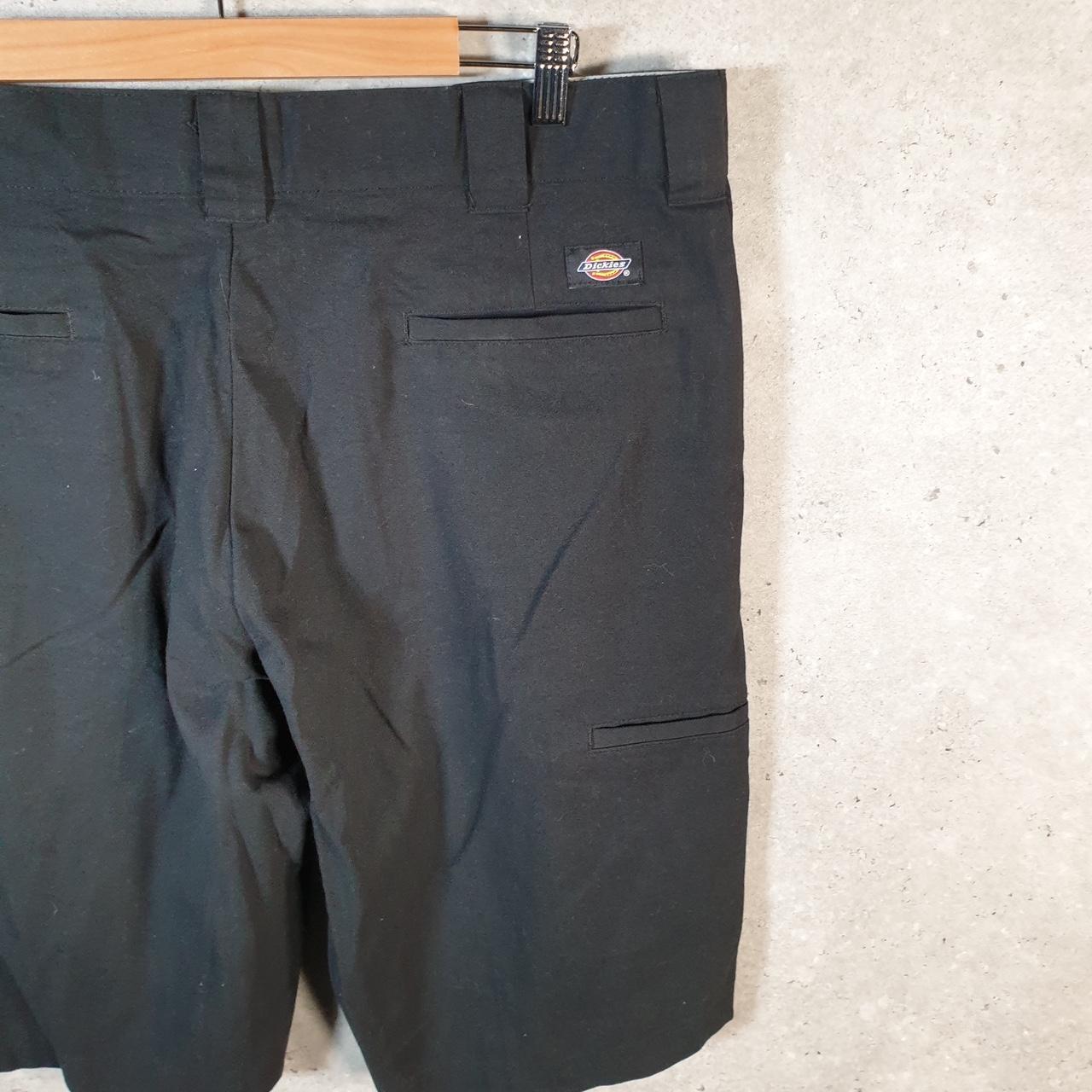 Vintage Dickies Flex Baggy Chino Shorts Jorts Cargo Mens W36 Black Relaxed Fit