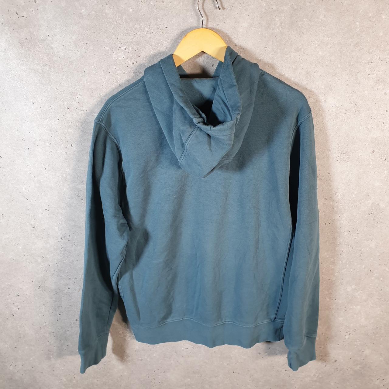Vintage Nike Club Hoodie Men’s Small Blue Embroidered Y2K Pullover