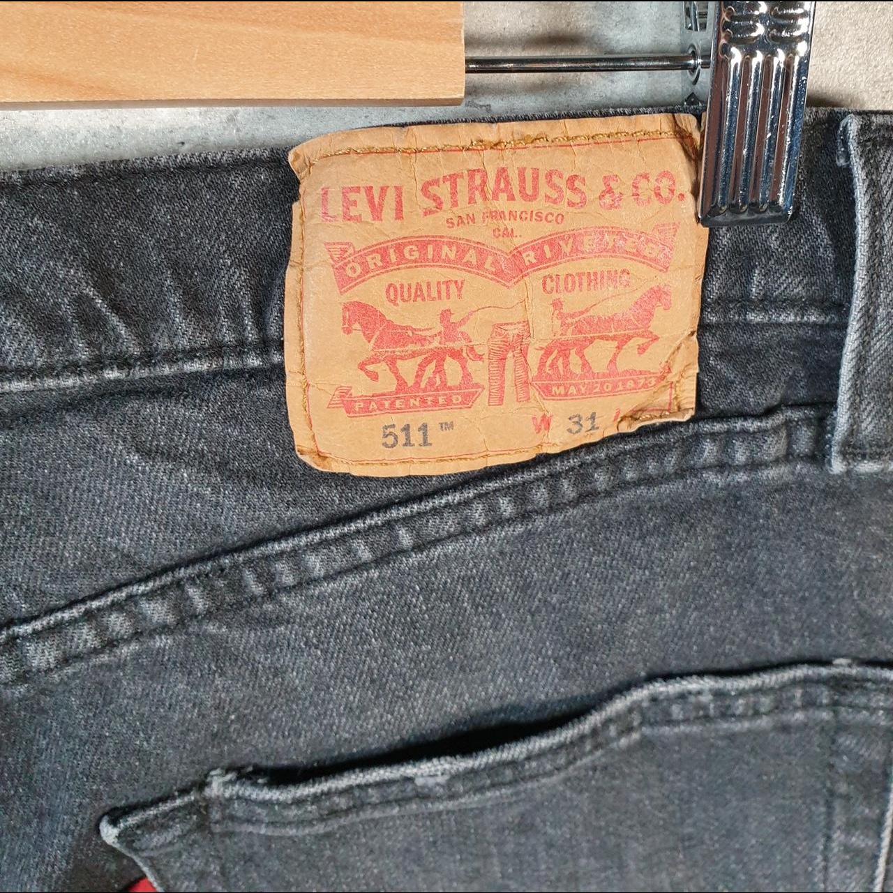 Vintage Levi’s 511 Cut Off Denim Shorts Jorts Cargo Men’s W31 Grey Baggy Cotton