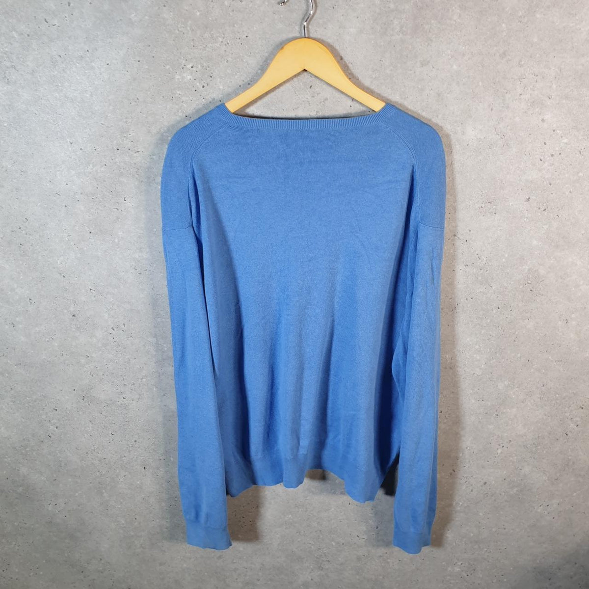 Vintage Ralph Lauren Polo Sweatshirt Men’s 2XL Blue Cotton Pullover Pony