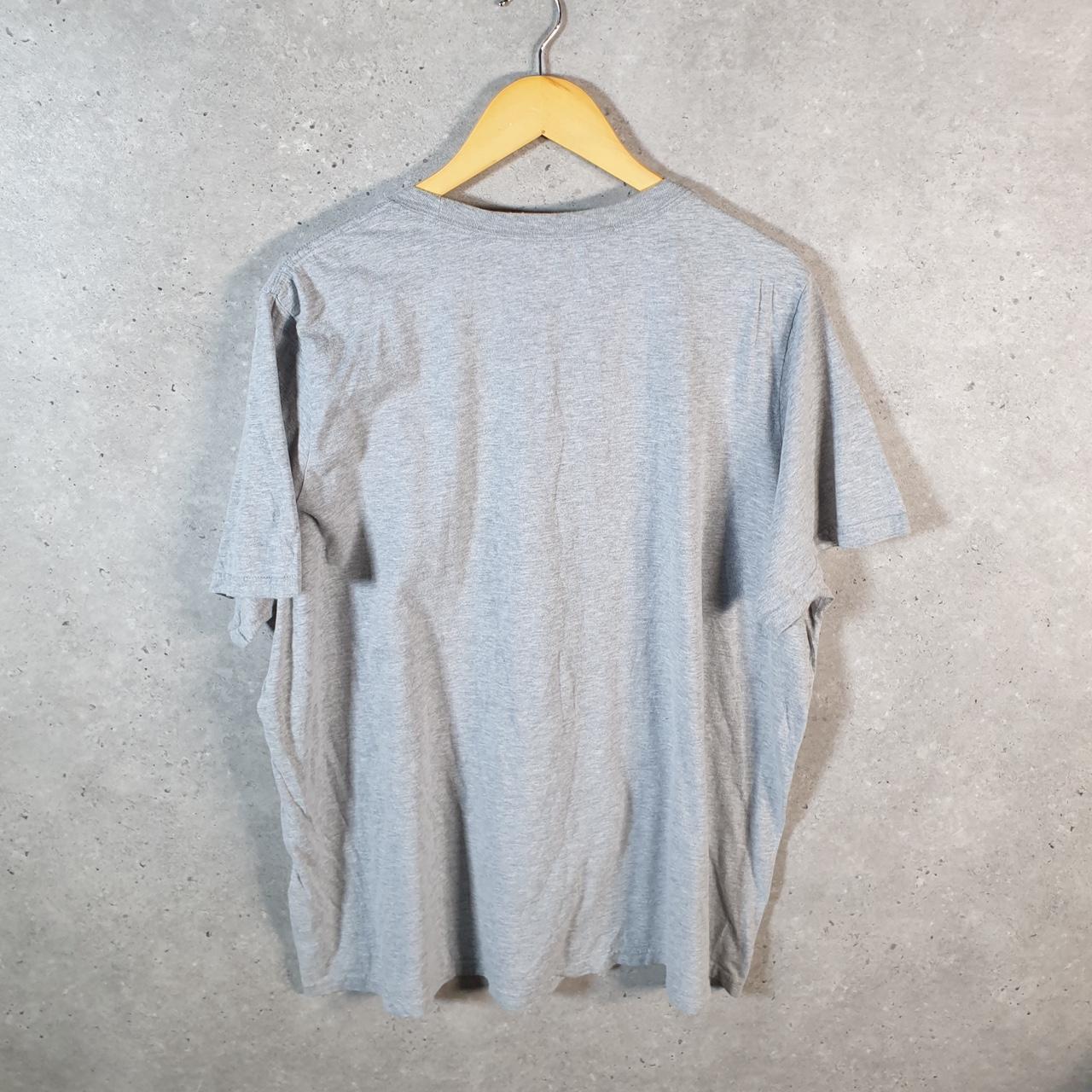 Vintage Adidas Amplifier T Shirt Men’s 2XL Grey Three Stripes Logo Athletic