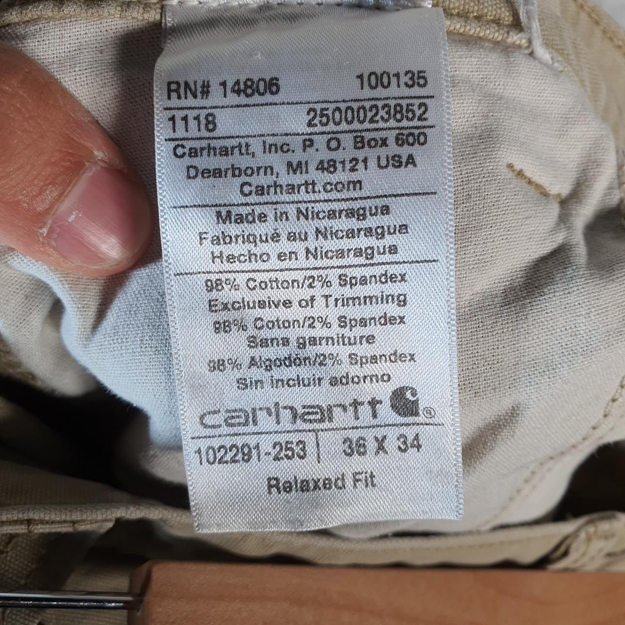 Vintage Carhartt Carpenter Trousers Mens W36 L34 Brown Relaxed Fit Workwear USA