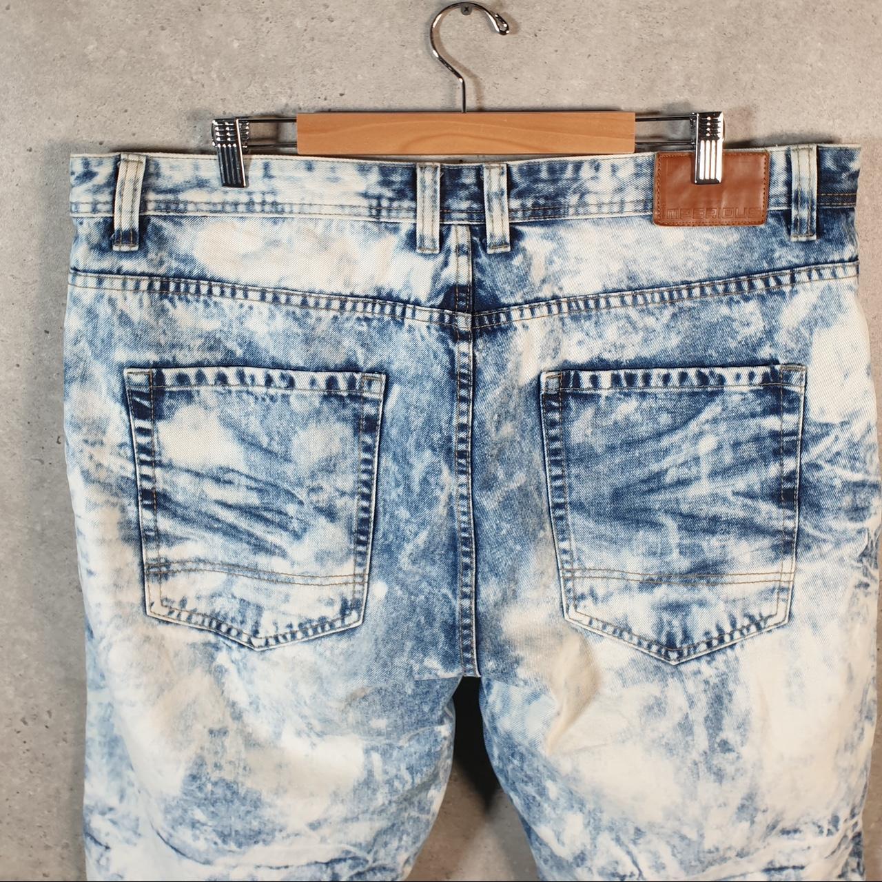 Vintage Imperious Distressed Y2K Hip Hop Jorts Shorts Mens W42 Blue Denim USA