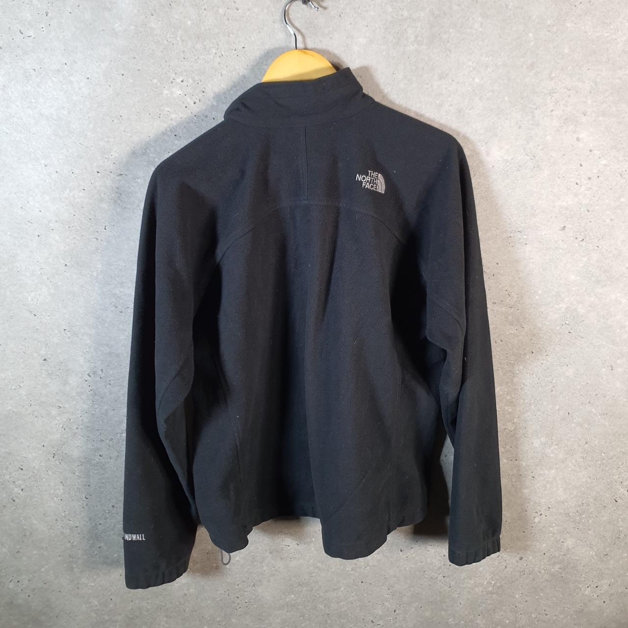 Vintage The North Face TNF Windwall Fleece Sweatshirt  Womens Large Black Full Zip Logo