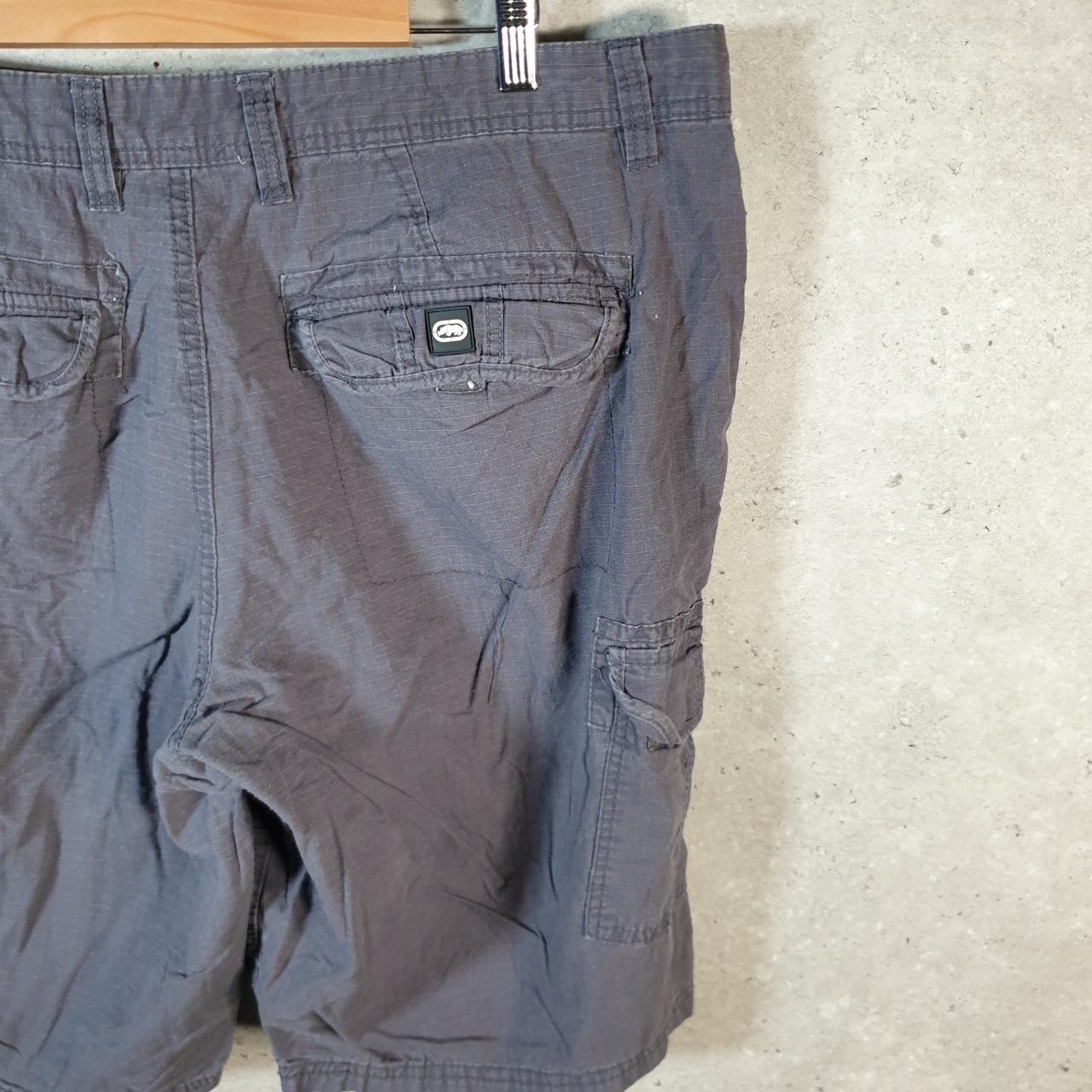 Vintage Ecko Unltd. Chino Shorts Jorts Cargo Mens W38 Grey Baggy Cotton