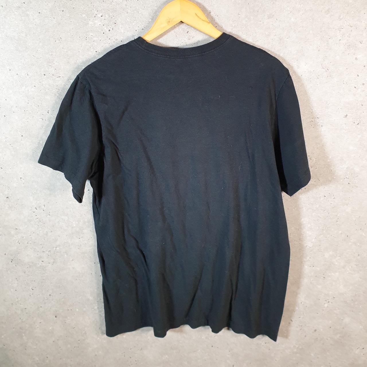 Vintage Nike Air T Shirt Men’s Large Black Printed Single Swoosh Logo Athletic C8241