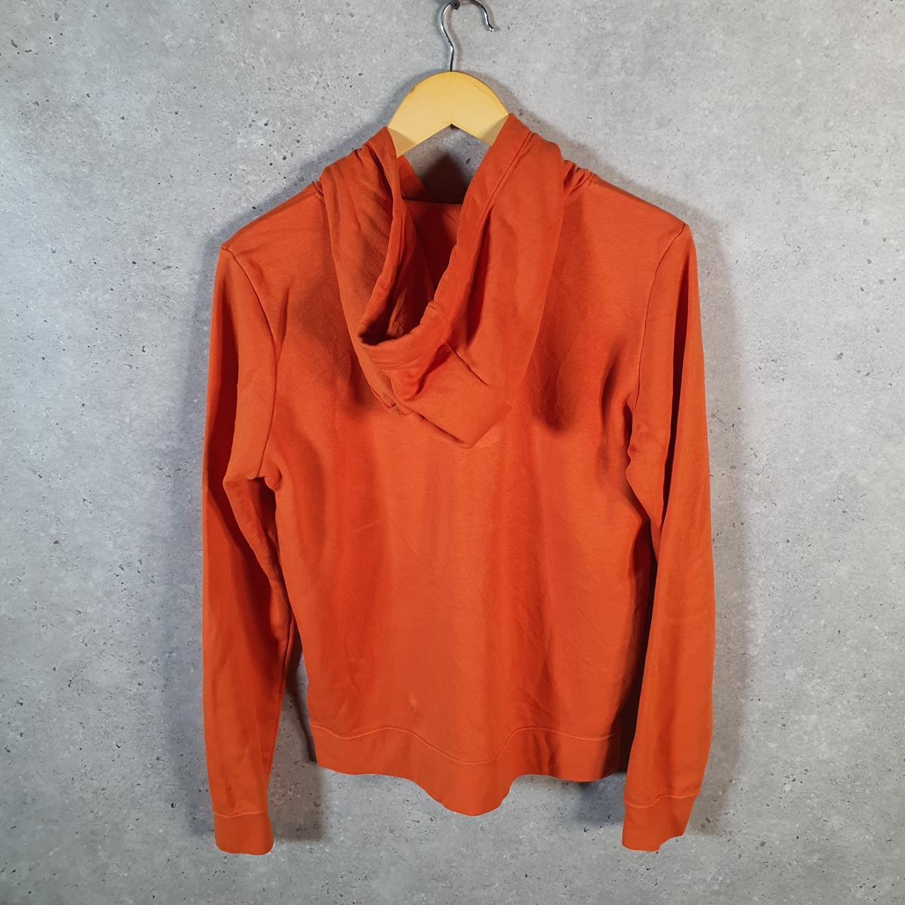 Vintage Nike Club Embroidered Hoodie Men’s Medium Orange Swoosh Y2K Pullover Logo