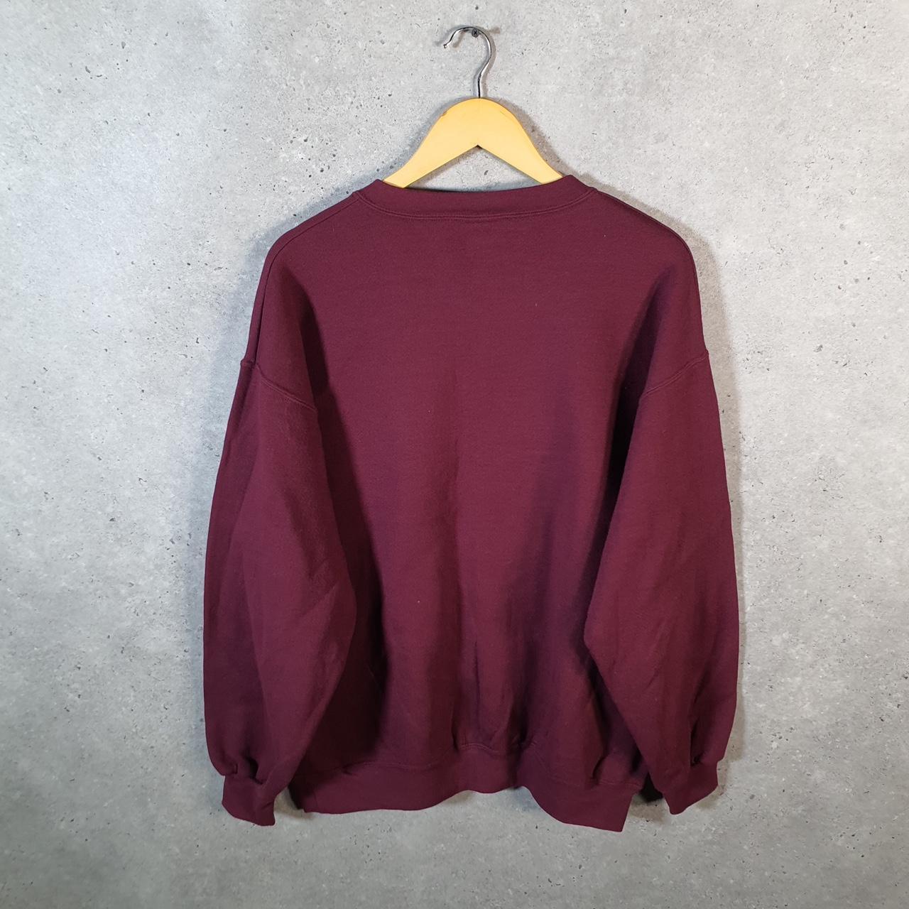 Vintage Lee Heavyweight Sweatshirt Men’s Large Burgundy Red USA Moline Maroons
