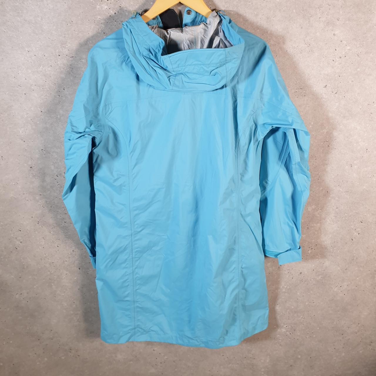 Vintage L.L. Bean Outdoors Nylon Jacket Womens Medium Hooded Blue Waterproof