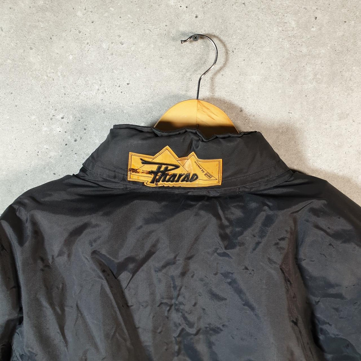 Vintage Pharao Motorcycle Jacket Mens Small Black Armoured Padded Shoulder Elbows
