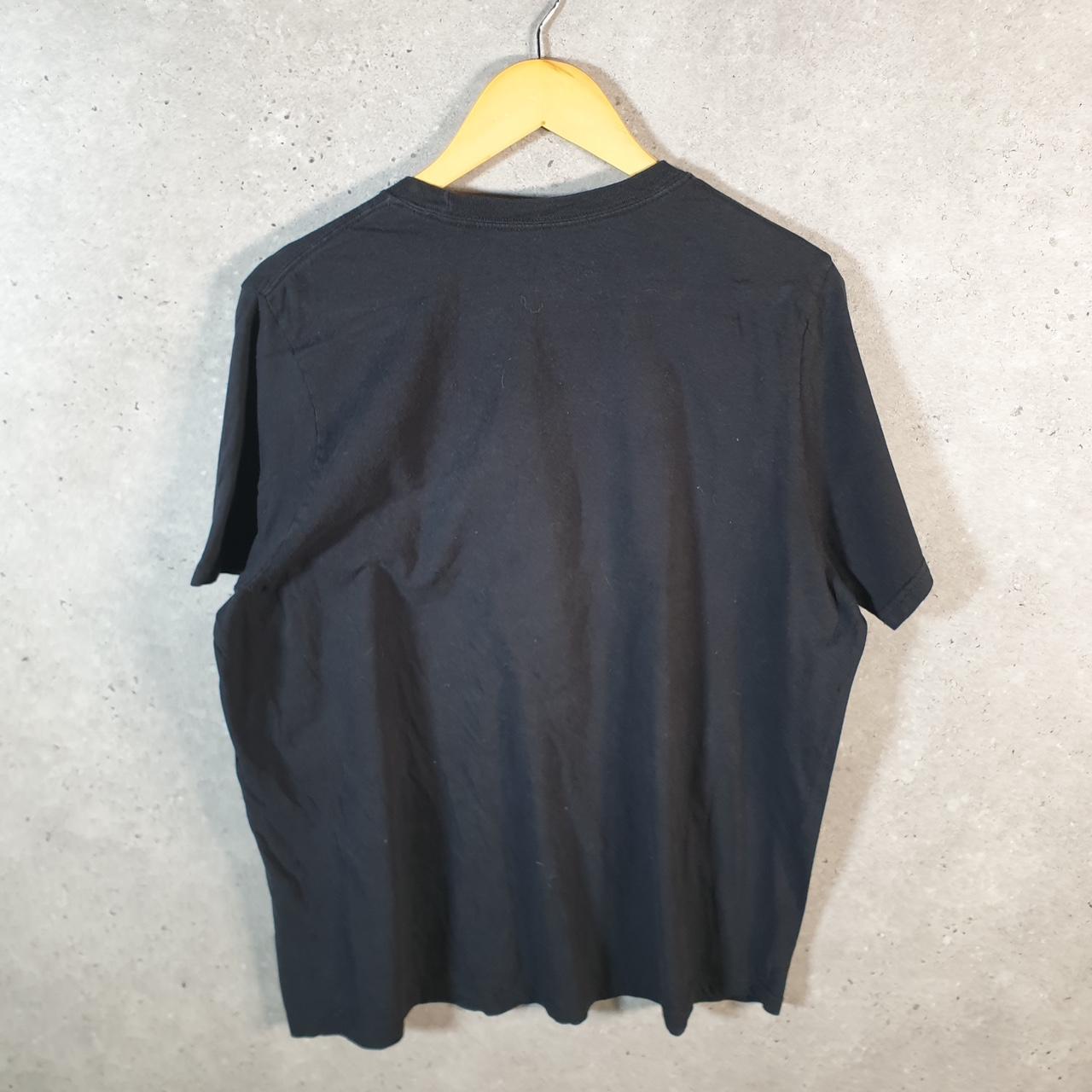 Vintage Adidas Amplifier T Shirt Men’s XL Black Three Stripes Logo Athletic