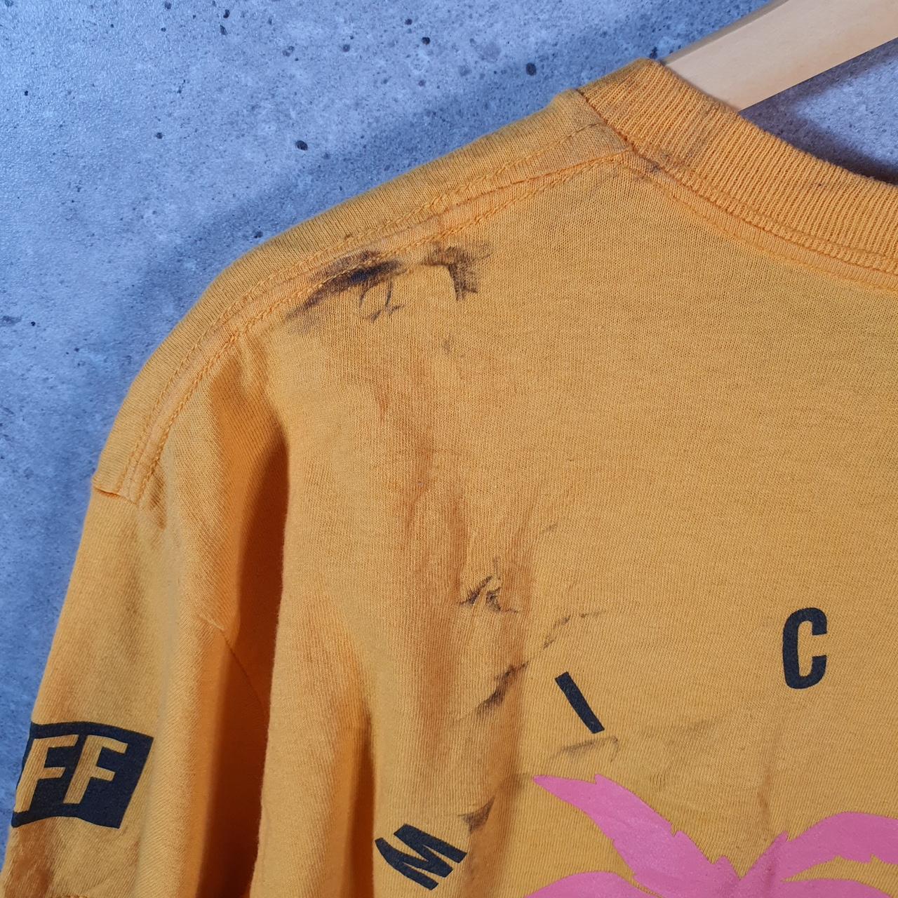 Vintage Disney Land Mickey Mouse T Shirt Men’s Large Orange Logo Graphic Cartoon