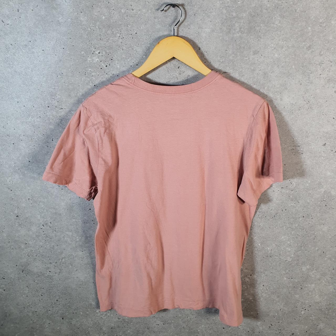 Vintage Nike Club Spellout T Shirt Mens Small Pink Logo Swoosh Athletic