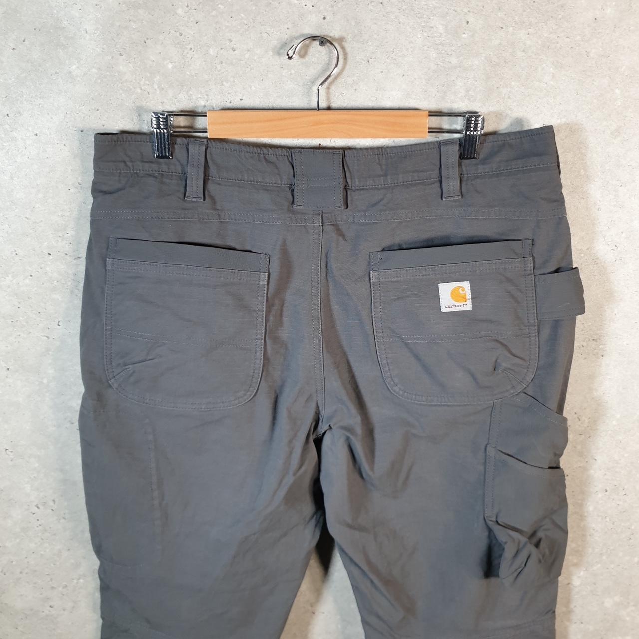 Vintage Carhartt Carpenter Trousers Mens W38 L30 Grey Relaxed Fit Workwear