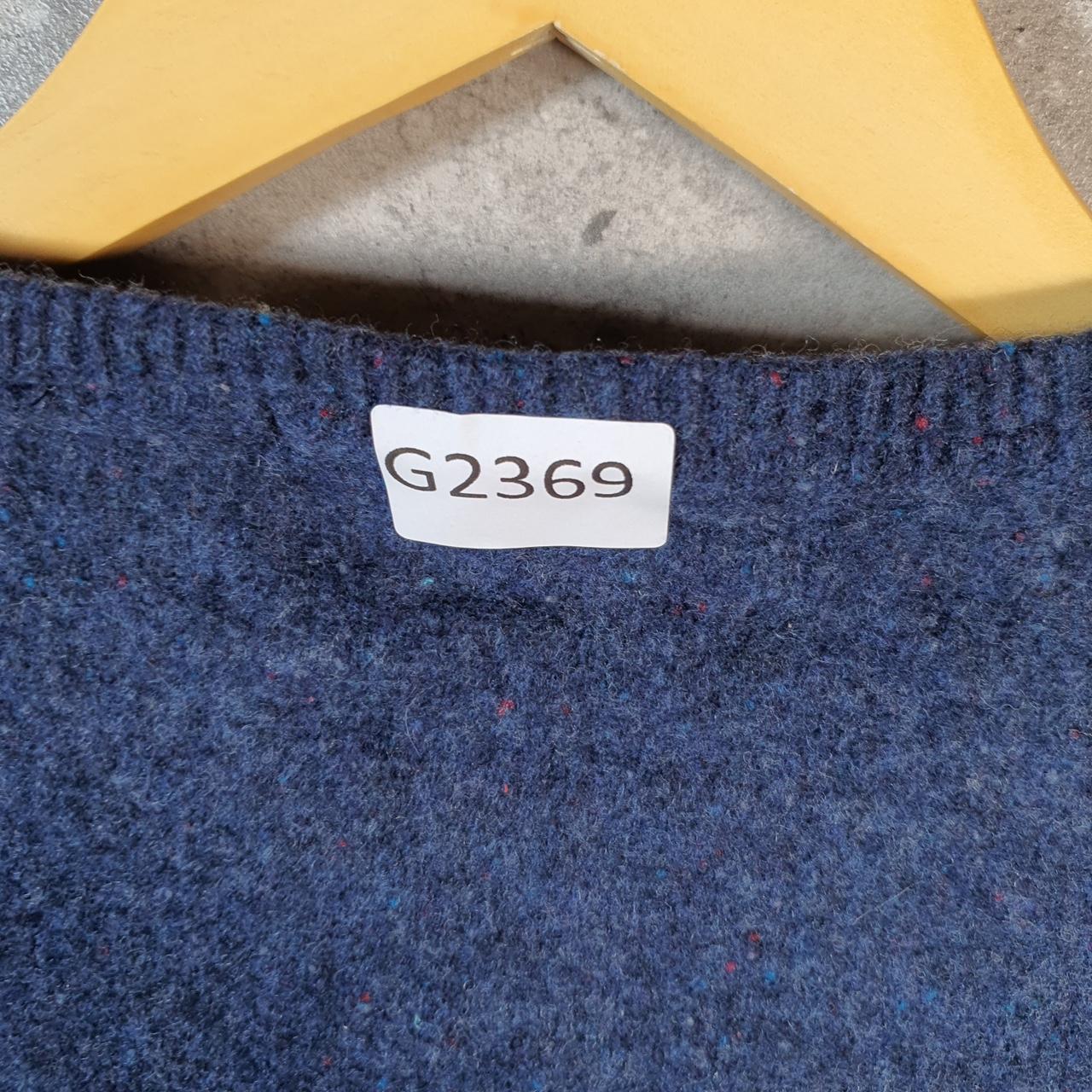 Vintage Timberland Merino Wool Knit Sweater Womens Medium Navy Blue Logo