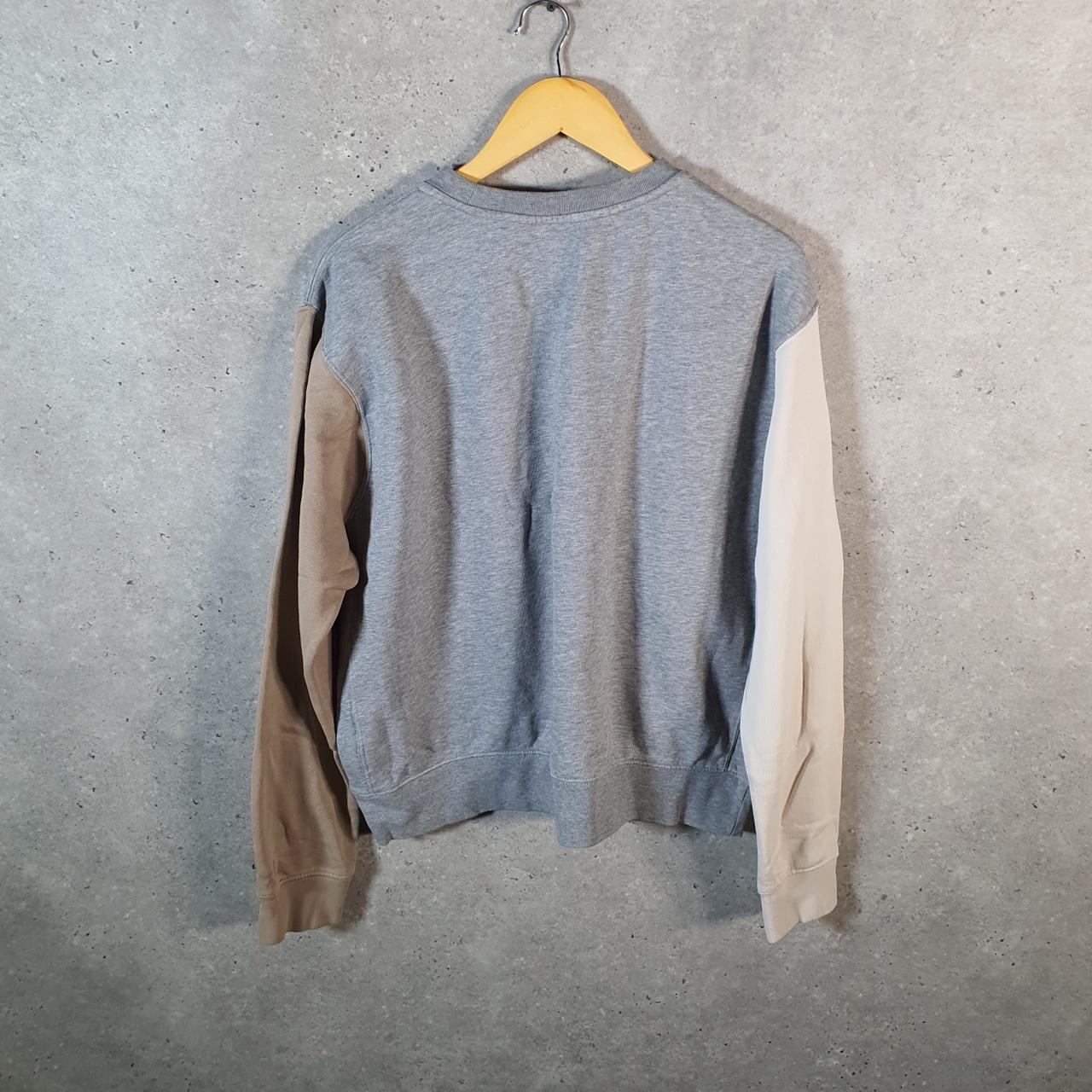 Vintage Nike Centre Swoosh Sweatshirt Womens Medium Grey Y2K Pullover