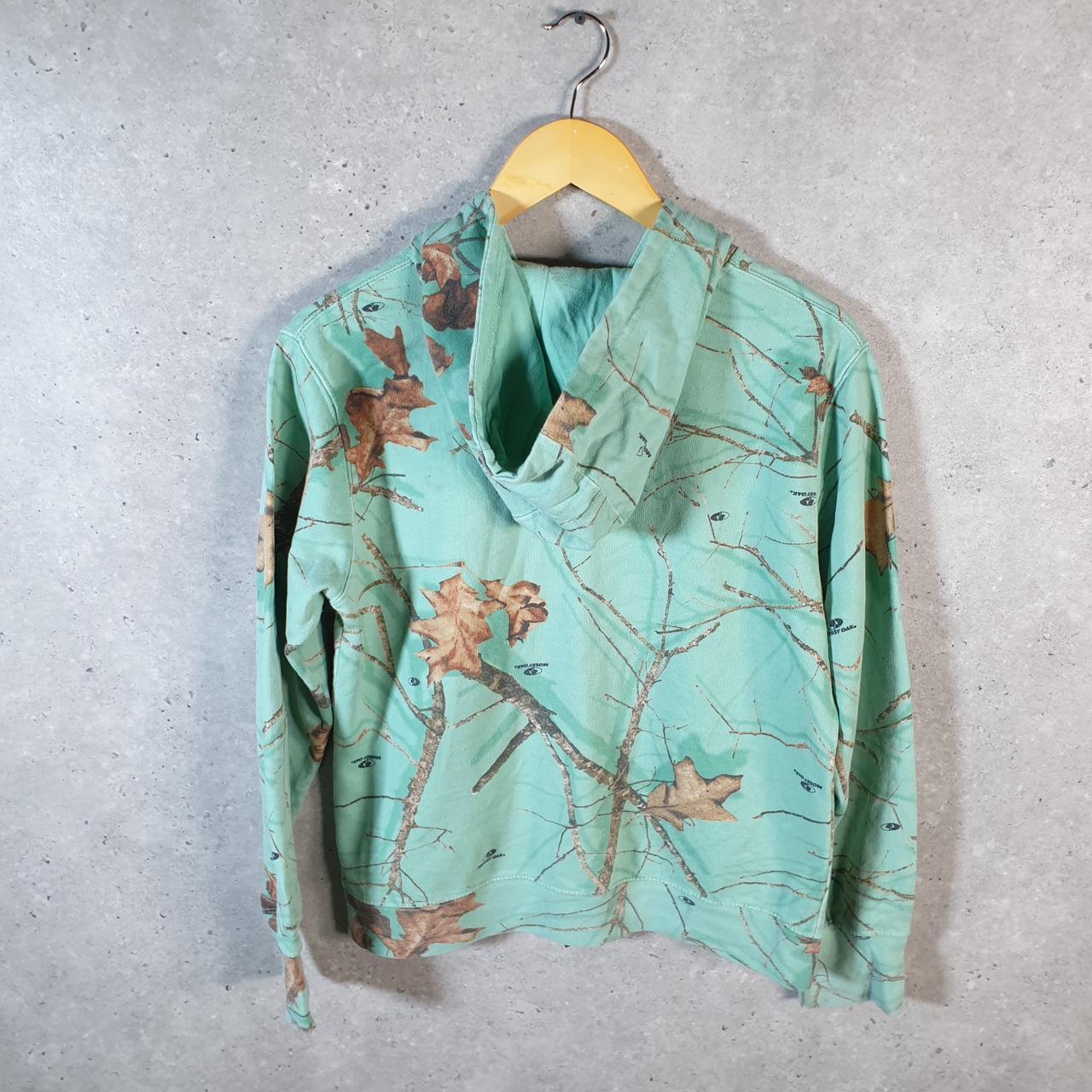 Vintage Rustic Ridge Camouflage Hoodie Womens Large Blue Hunting