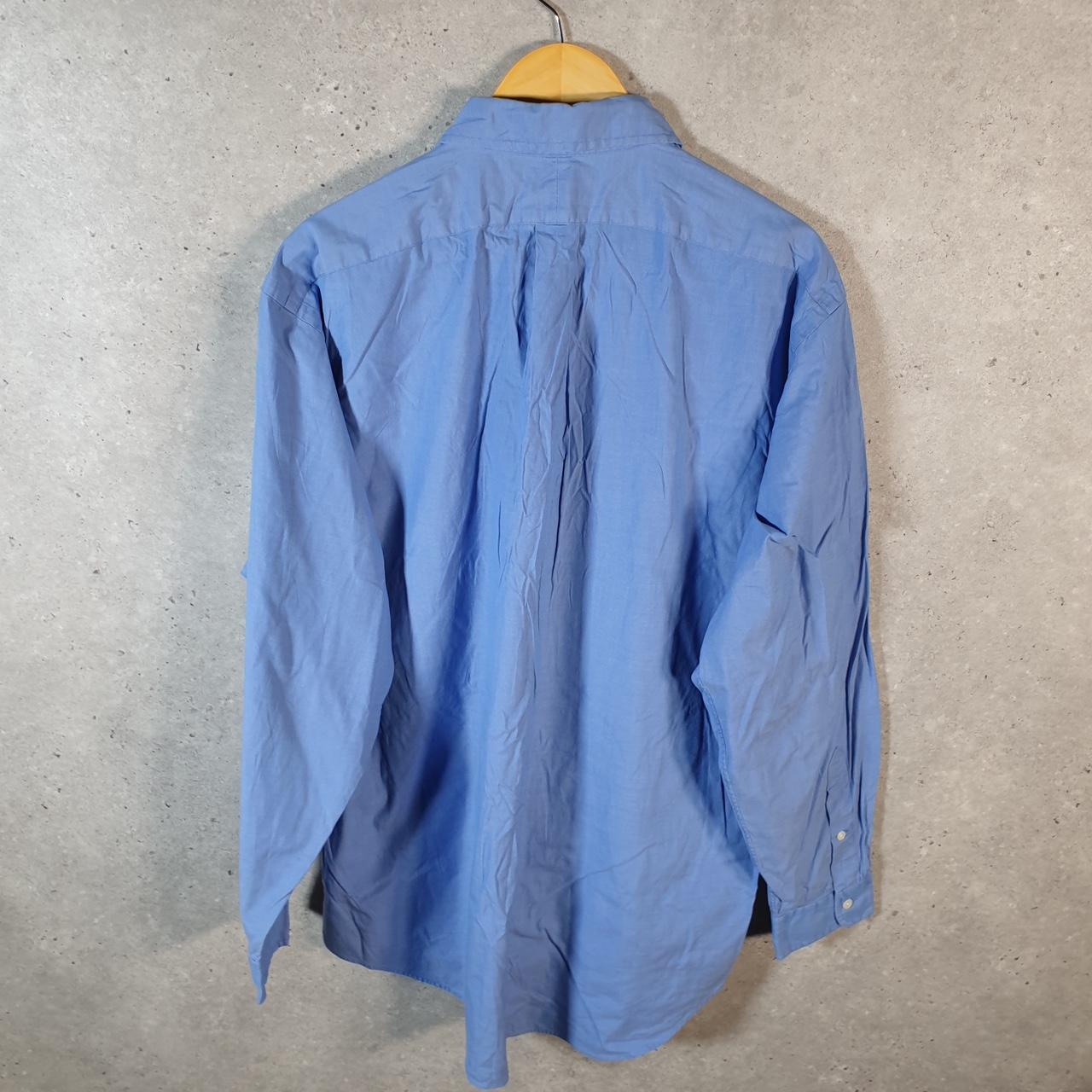 Vintage Ralph Lauren Button Down Shirt Men’s XL Blue Yarmouth Fit Pony Cotton