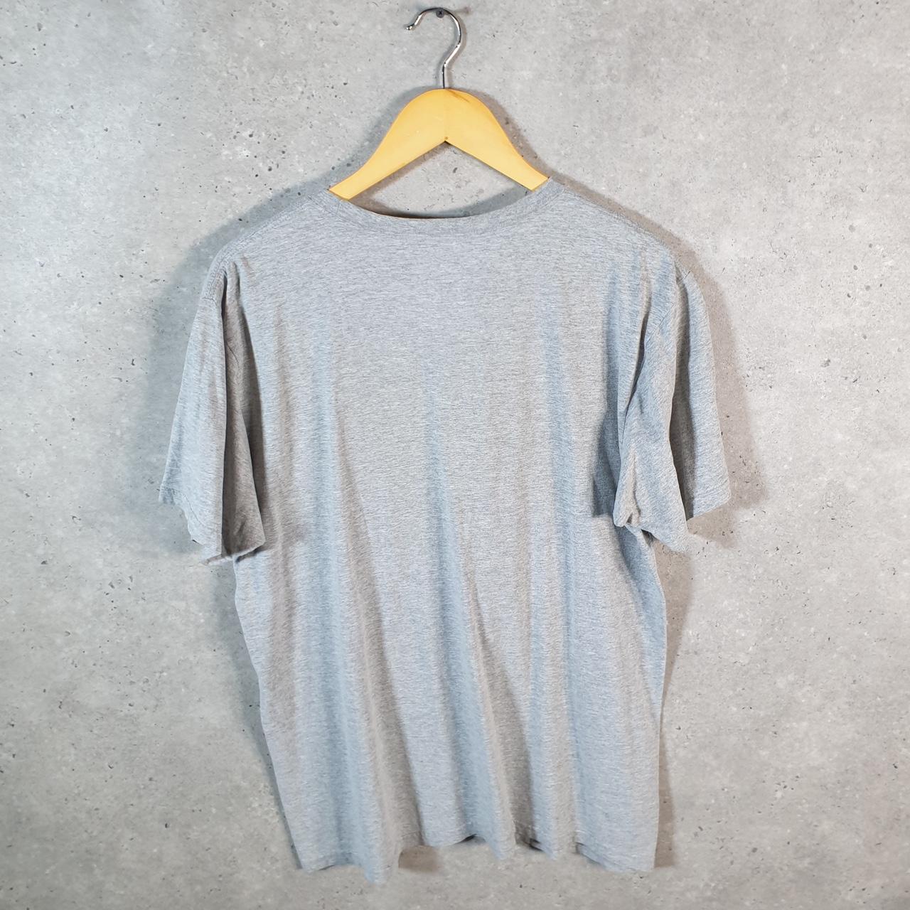 Vintage Adidas Go Tee T Shirt Men’s Large Grey Three Stripes Athletic