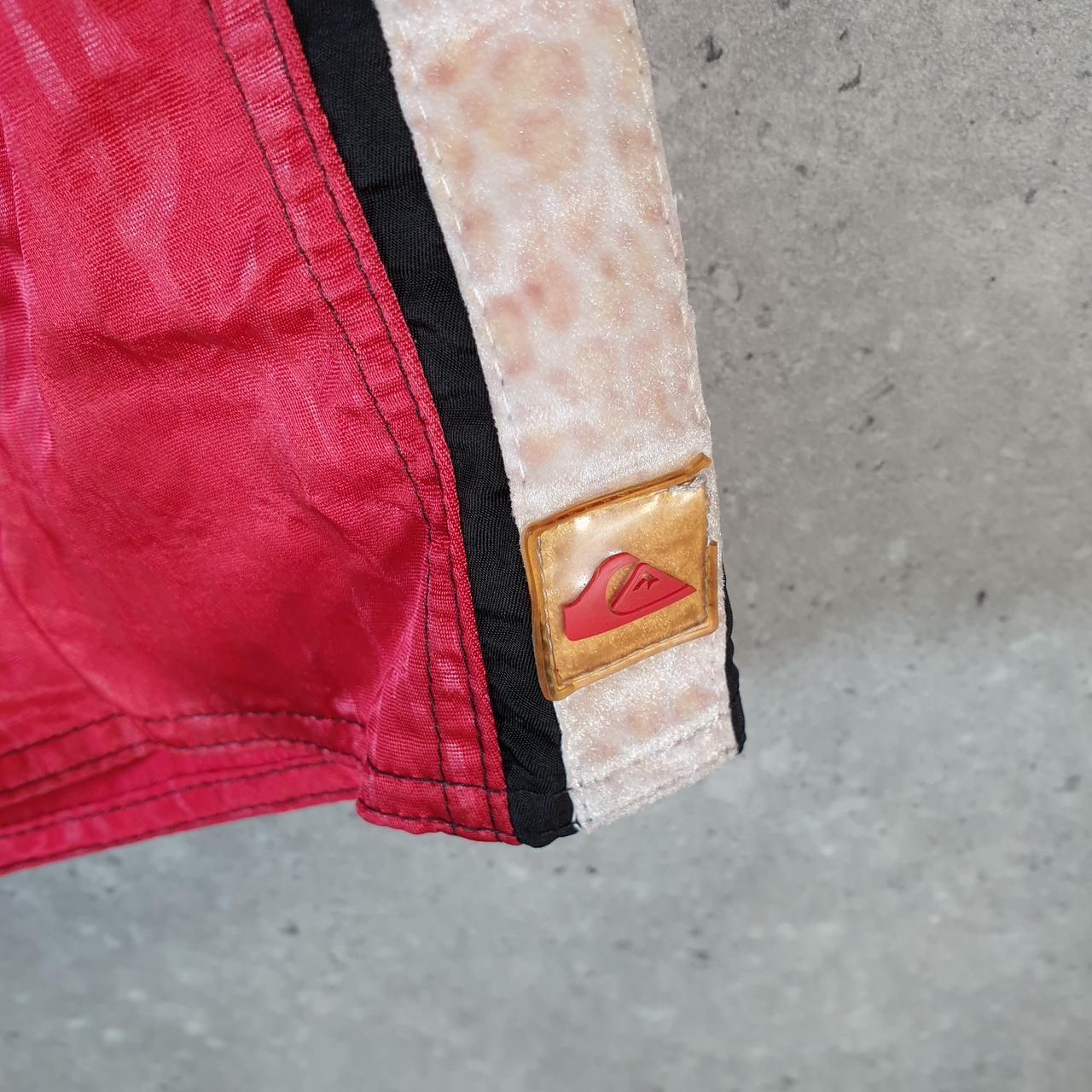 Vintage Quiksilver 90s USA Chino Shorts Jorts Cargo Men’s W32 Red Baggy