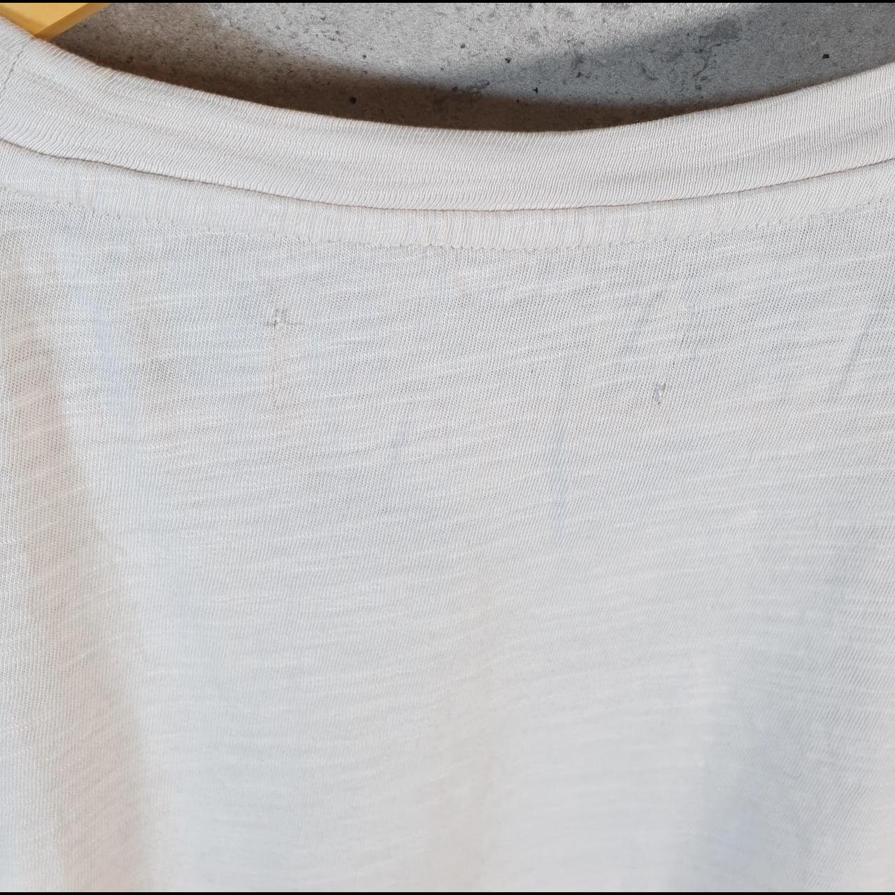 Vintage Calvin Klein Spellout Blank T Shirt Men’s Medium Beige Casual Sports