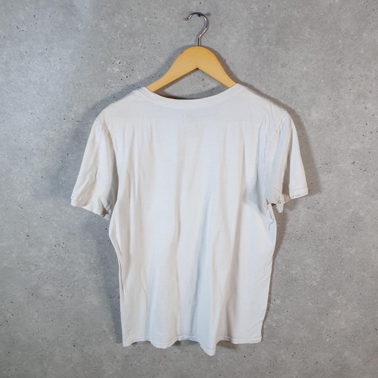 Vintage Nike Air Spellout T Shirt Mens Small White Logo Swoosh Athletic