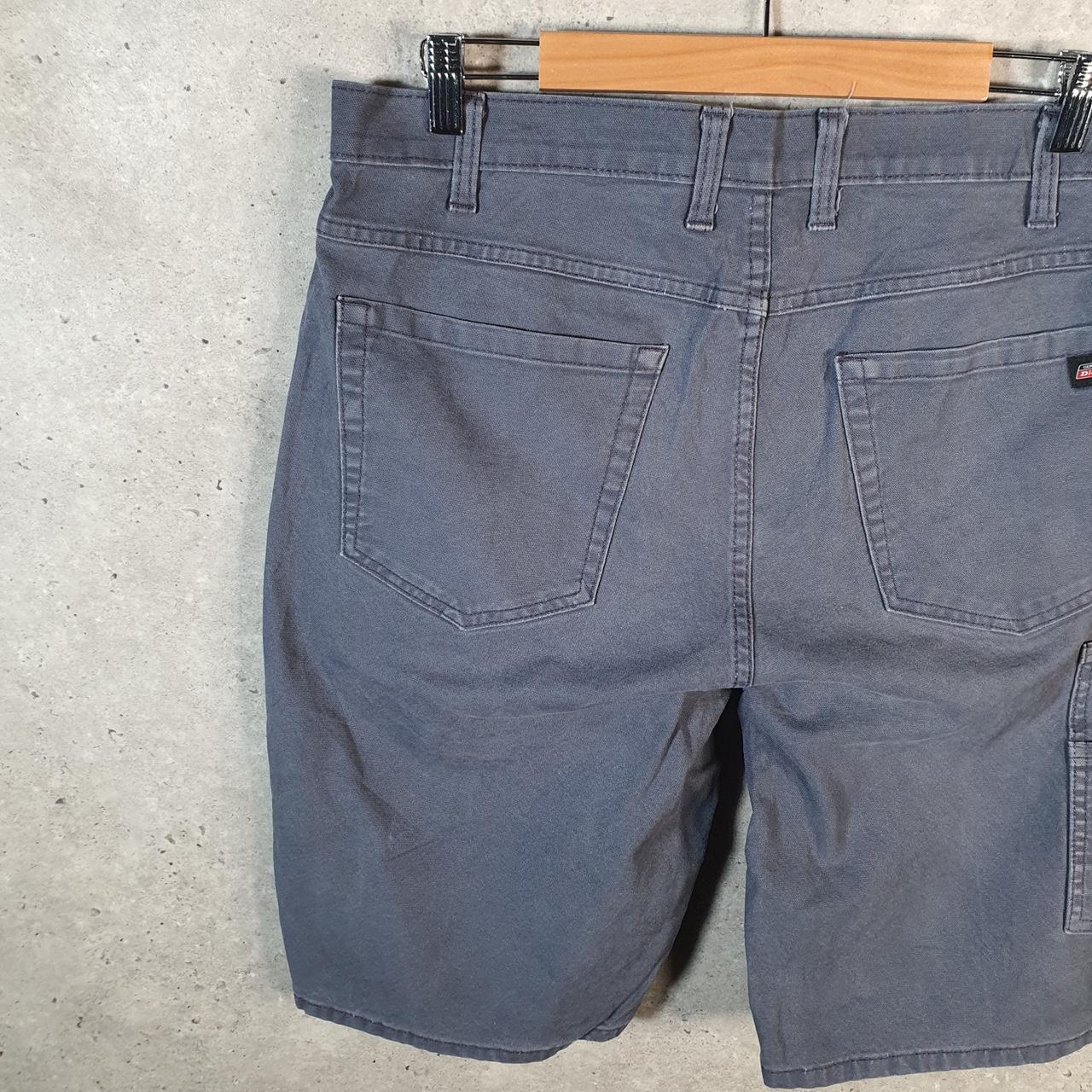 Vintage Dickies Baggy Chino Shorts Jorts Cargo Mens W36 Blue Relaxed Fit