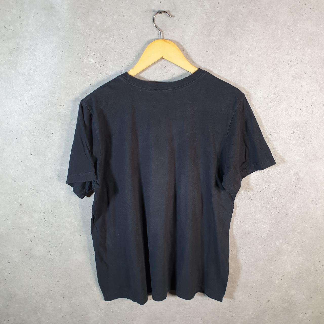 Vintage Nike Spellout Club T Shirt Men’s Large Black Logo Swoosh Athletic C9907