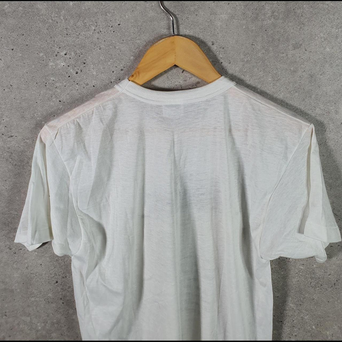 Vintage Permanent Press All Purpose 90s USA Single Stitch T Shirt Men’s Large White
