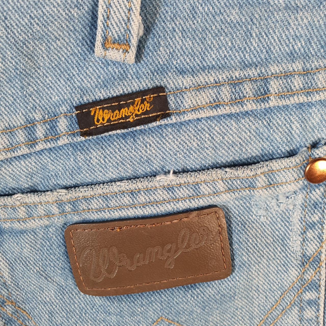 Vintage Wrangler Cut Short Baggy Shorts Jorts Cargo Womens W30 Blue Relaxed Denim
