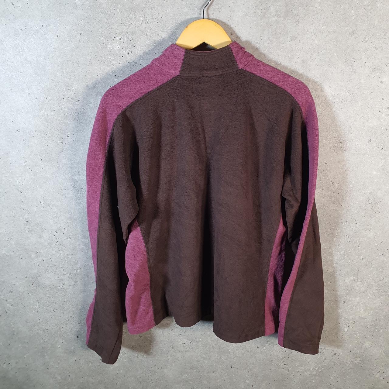 Vintage Nike ACG Fleece 1/4 Zip Sweatshirt Womens XL Brown Fluffy Teddy Logo Swoosh