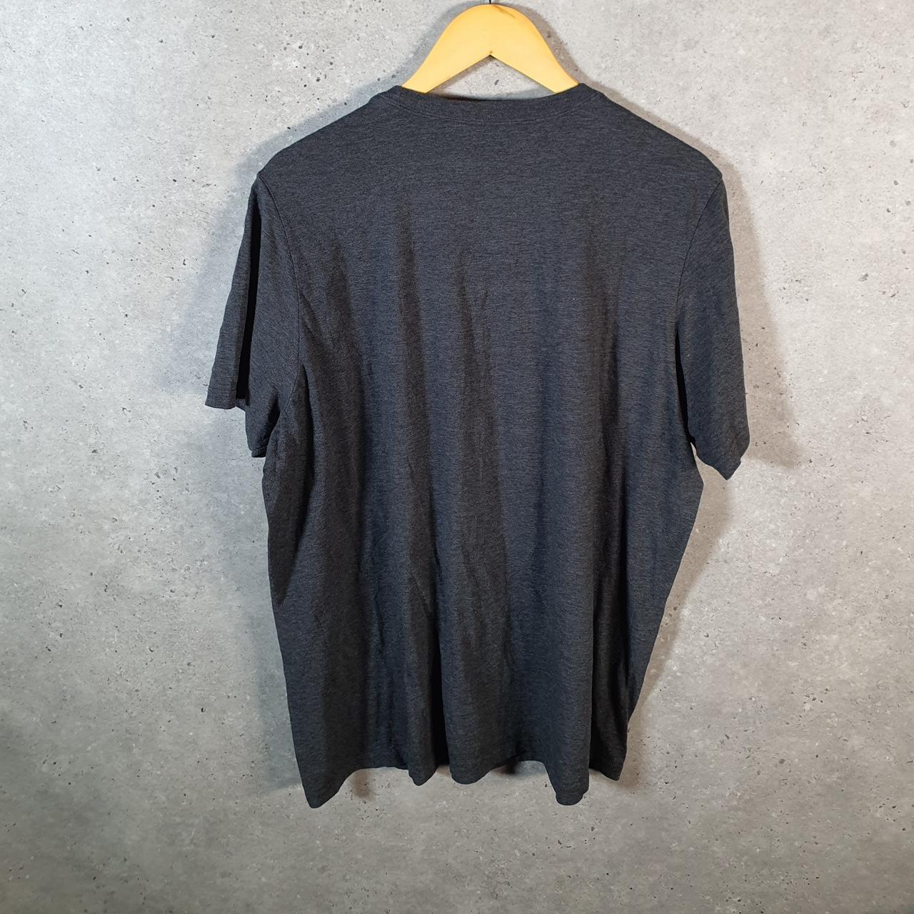 Vintage Adidas Amplifier Retro T Shirt Men’s XL Grey Three Stripes Logo