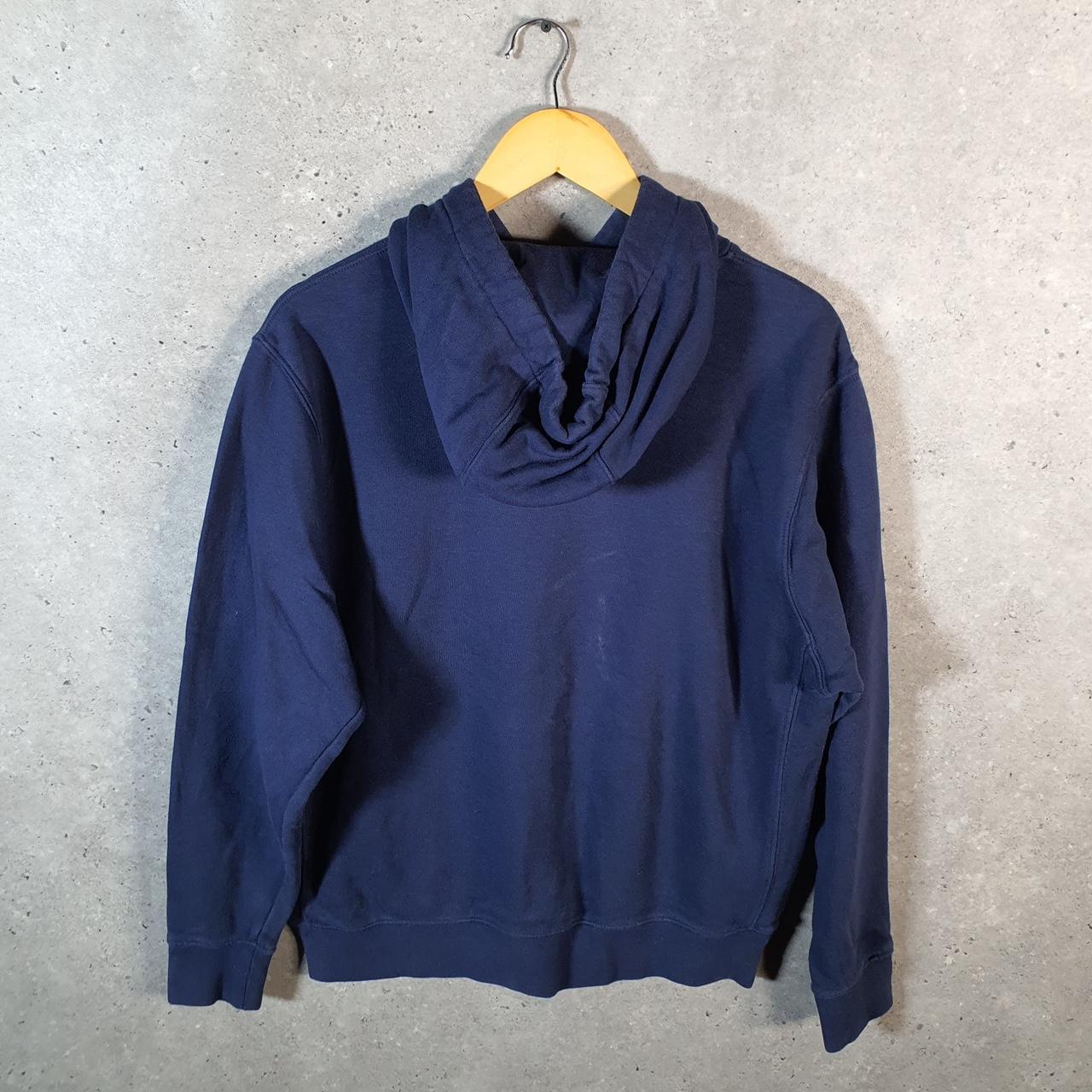 Vintage Nike Club Embroidered Hoodie Men’s Medium Navy Blue Swoosh Y2K Pullover