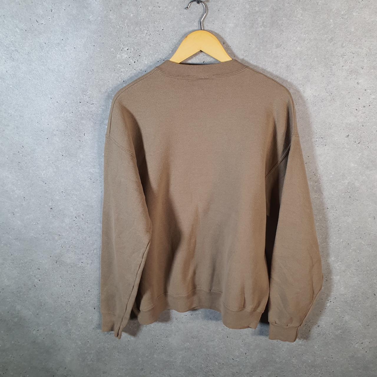 Vintage Lee Heavyweight Sweatshirt Men’s Large Brown USA Nanas Reason To Shop Embroidered