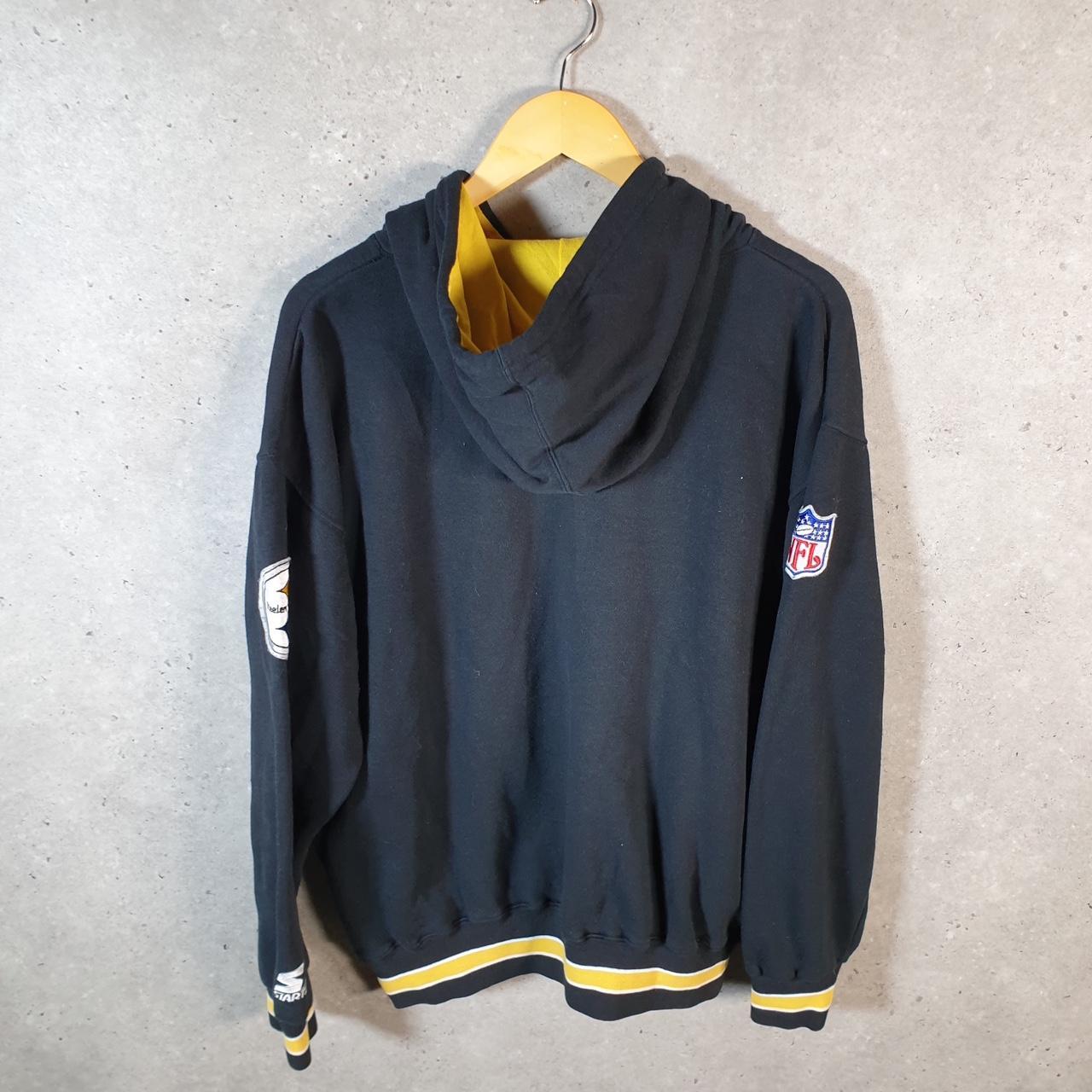 Vintage NFL Pro Line Starter Pittsburgh Steelers Hoodie Mens Large Black USA Pro Sport