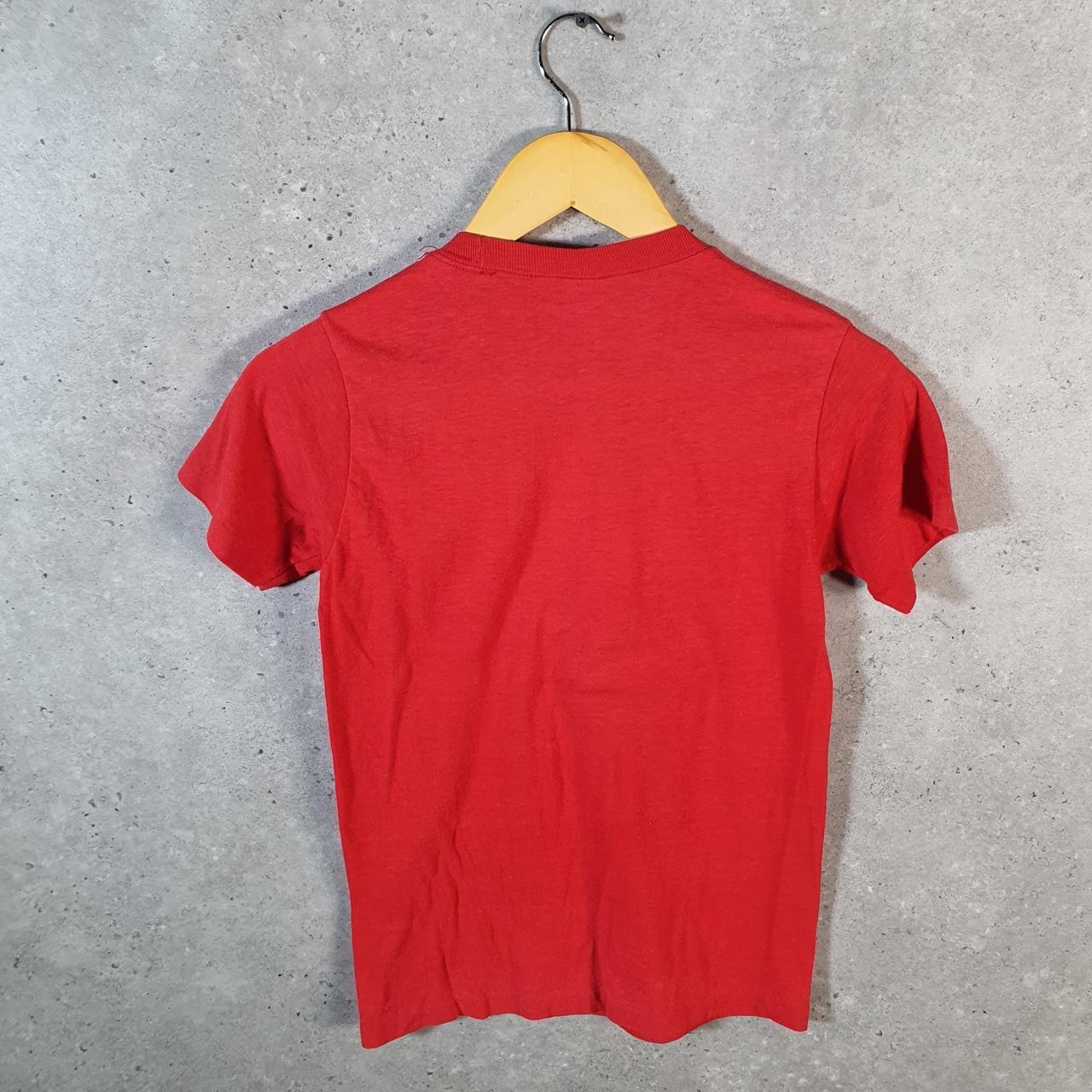 Vintage Stedman Catholic Life Church 90s USA Single Stitch T Shirt Men’s XS Red