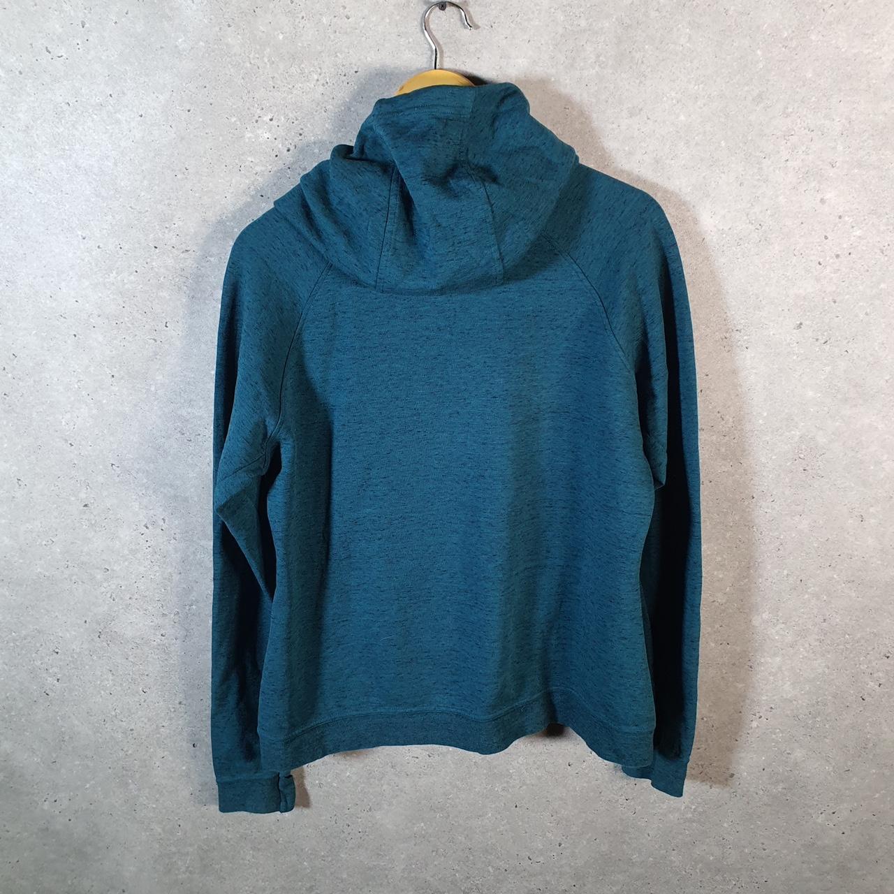 Vintage Nike Club Hoodie Womens XL Blue Turtle Neck Swoosh Y2K Pullover