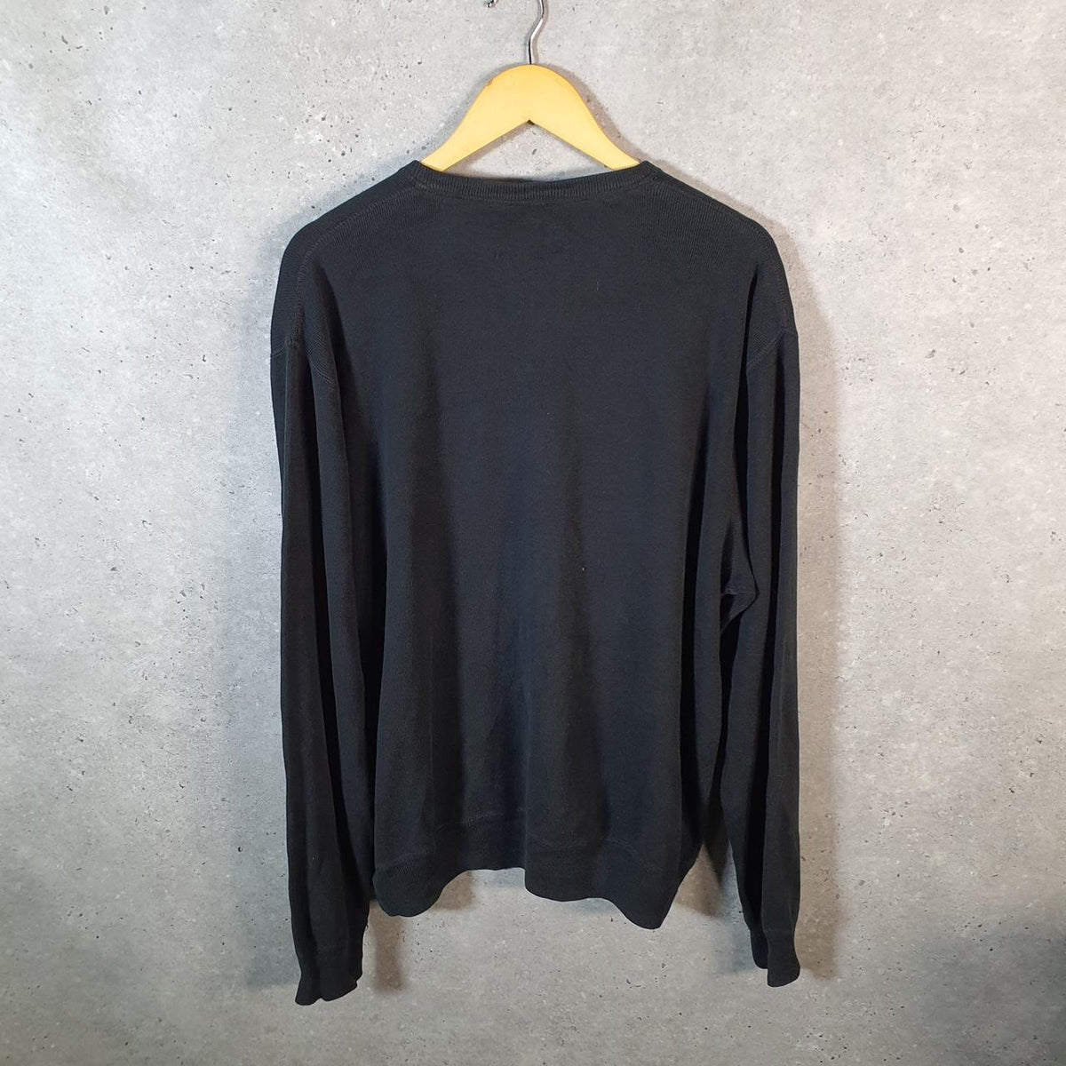 Vintage Ralph Lauren Polo Sweatshirt Men’s Large Black Pullover Pony