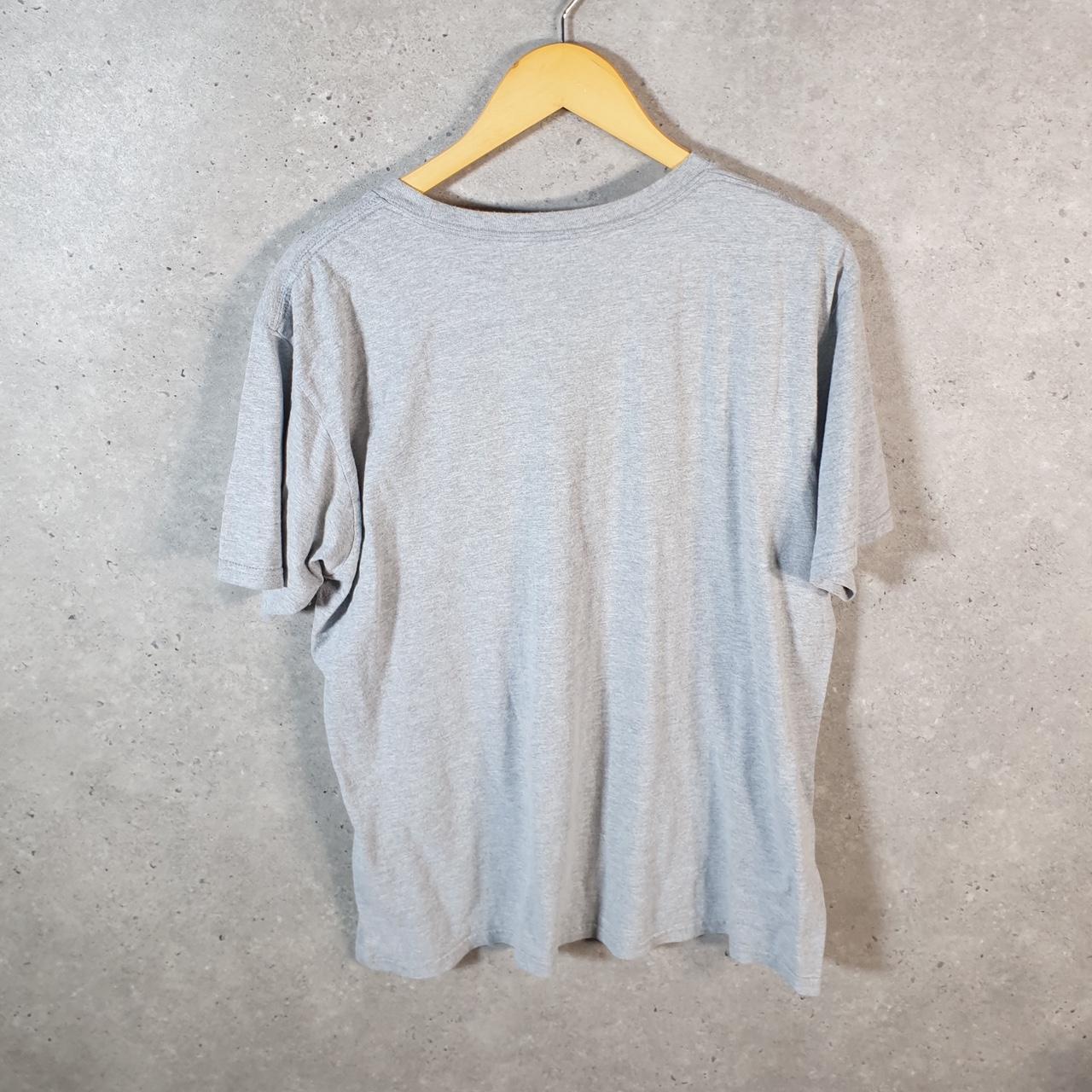 Vintage Adidas Go To Tee T Shirt Men’s Large Grey Three Stripes Logo Athletic