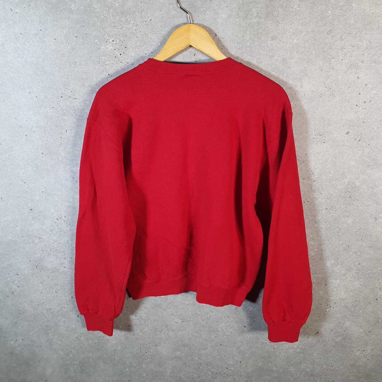 Vintage Russell Athletic Attitude Sweatshirt Men’s Small Red Baggy Blank
